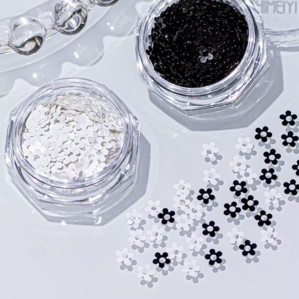 PrettyG-Paillettes en forme de pétale de petites fleurs pour Nail Art