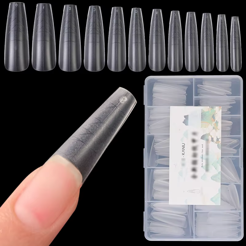 Kaniu 1 boîte double système ongles conseils clair couverture complète Extension faux