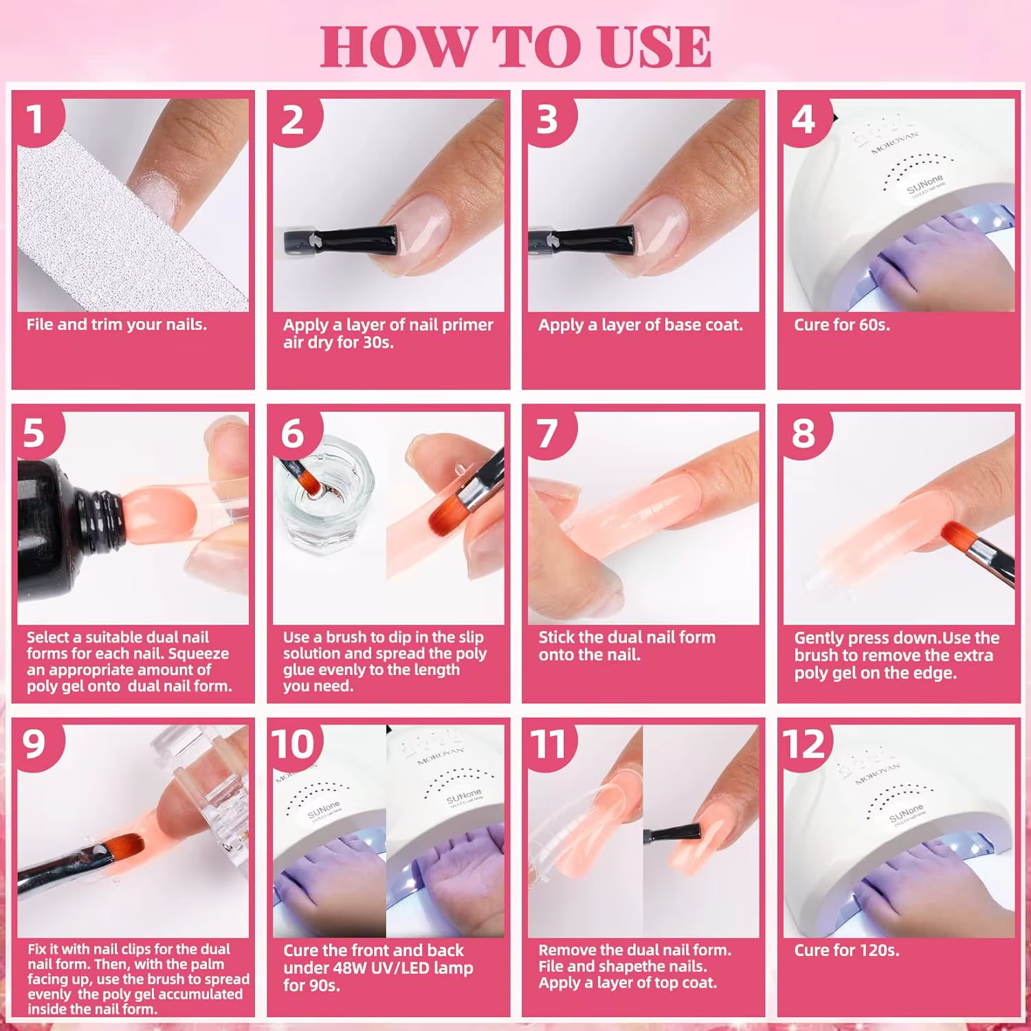 Gel d'extension d'ongles pour débutants