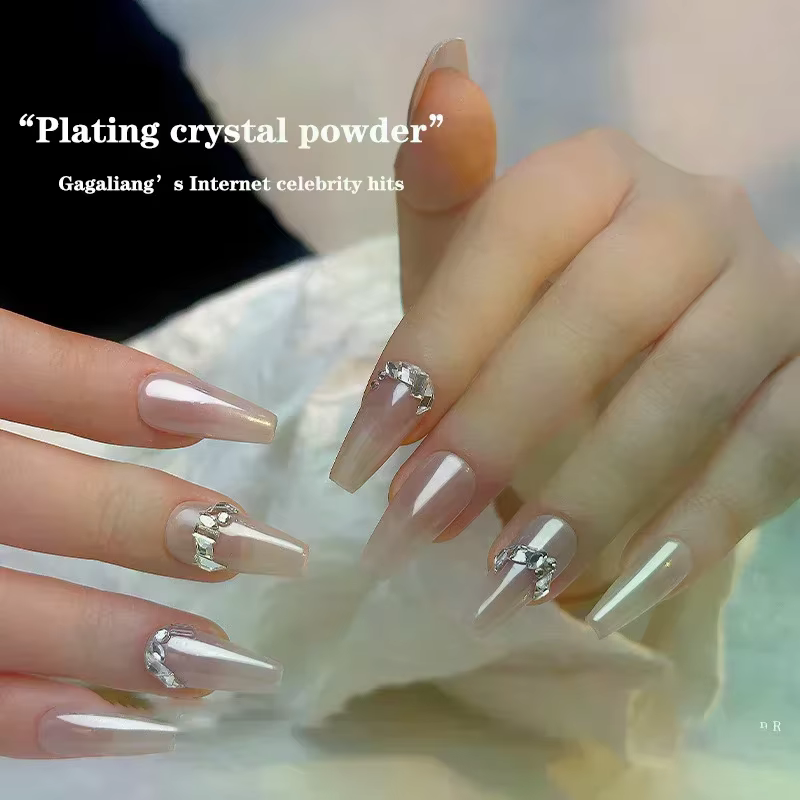 Poudre à ongles Aurora Pearl White