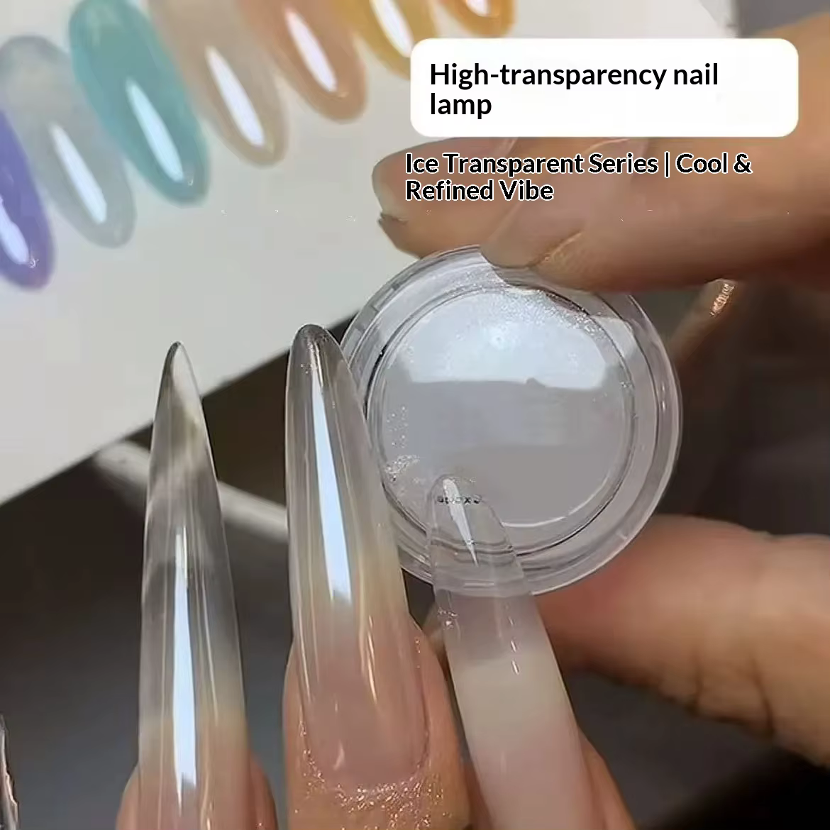 1 Boîte (0, 1g) Poudre à Ongles Effet Miroir Clair de Lune