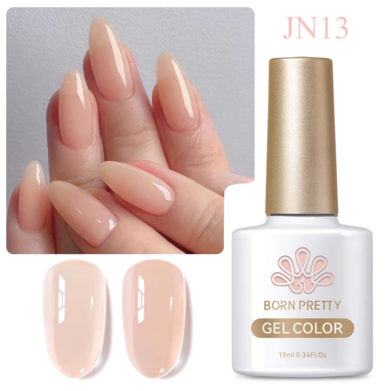 BORN PRETTY 10ml gelée laiteuse blanc Gel vernis à ongles
