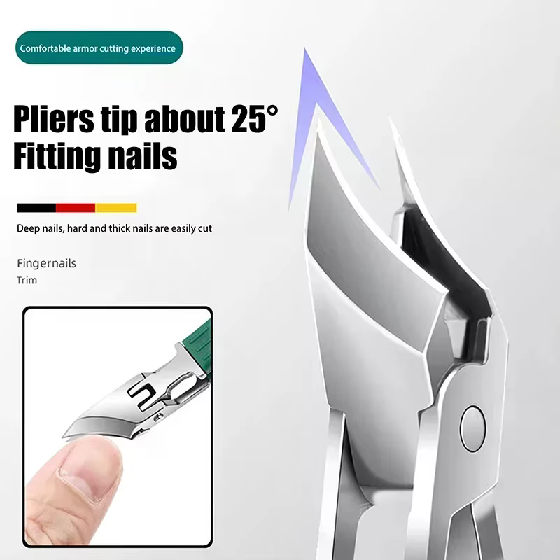Coupe-ongles incurvé anti-éclaboussures
