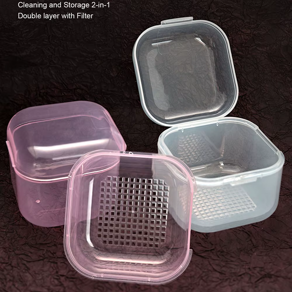 Boîte de nettoyage de forets à ongles