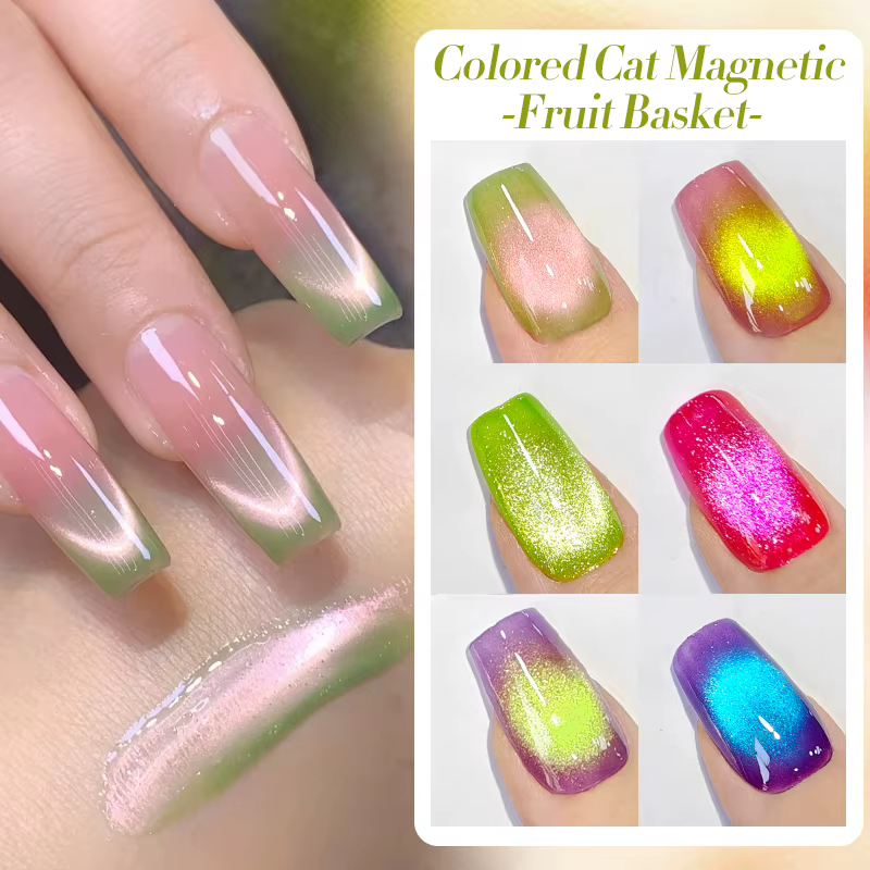 BORN PRETTY 10ml été fruits couleur Gel vernis à ongles goyave raisin violet miel piège chat magnétique