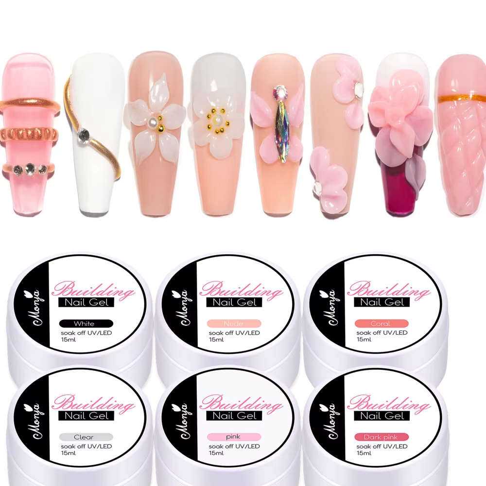 Vernis à ongles Gel transparent antiadhésif pour extensions de mains