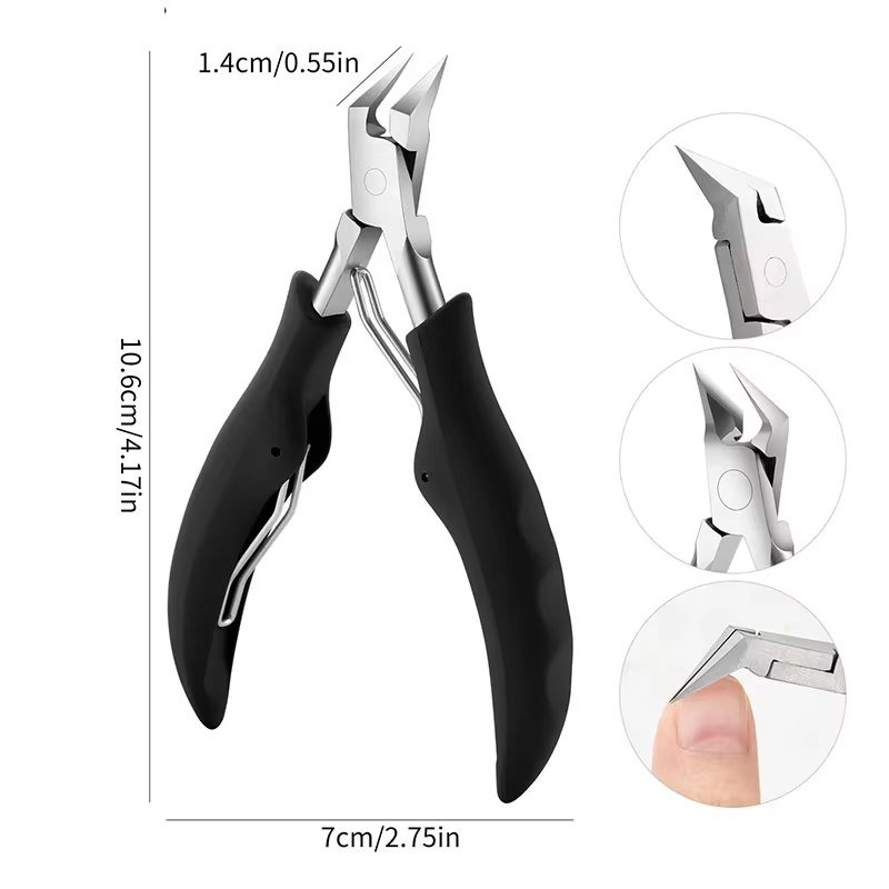 Coupe-ongles pointu pour pédicure et manucure
