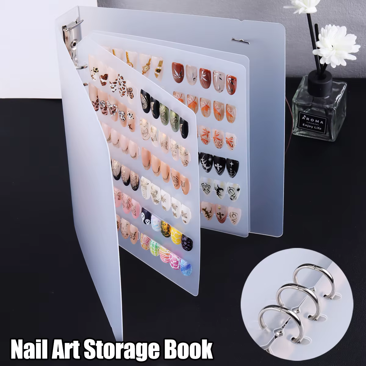 Livre de vitrine pour Nail Art