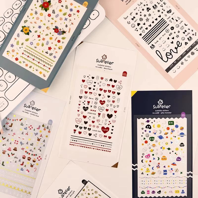 Autocollants pour ongles Suatelier Korea Sakura Flower