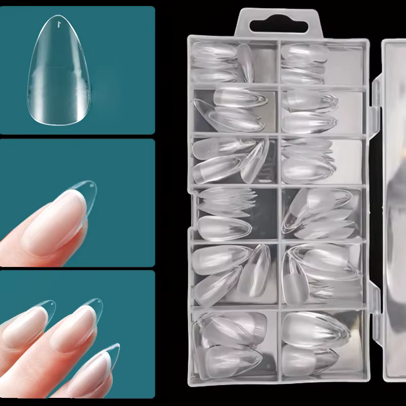 Nailpop pointes de Gel souple pour ongles matériau acrylique court longueur moyenne Capsule d'ongle artificiel accessoires et outils 120 pièces/boîte