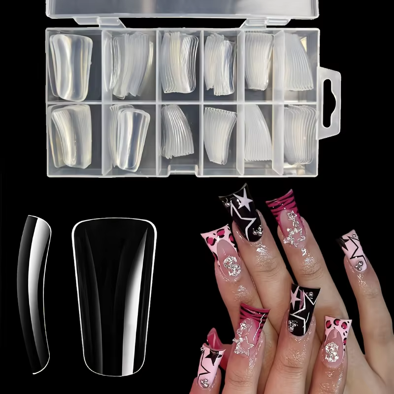 120 pièces de pointes d'ongles de canard de longueur moyenne