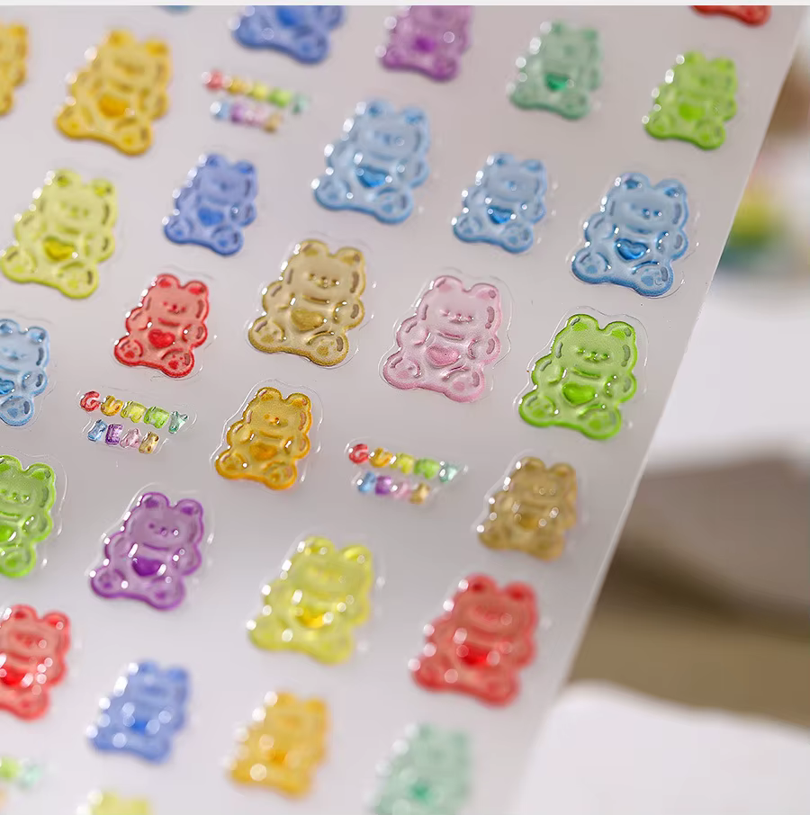 Autocollants pour ongles Little Bear Nail Art