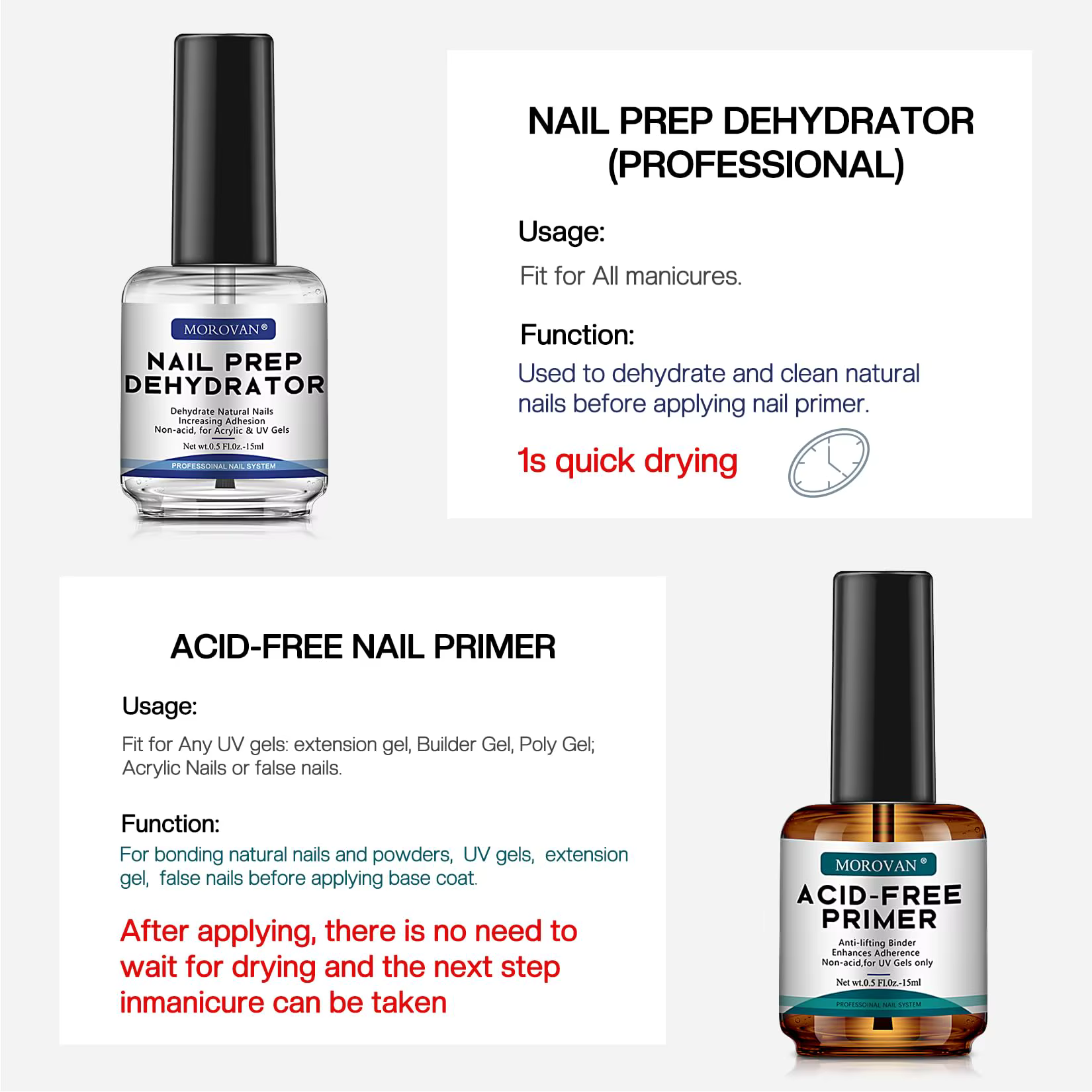 Déshydrateur d'ongles naturel Morovan