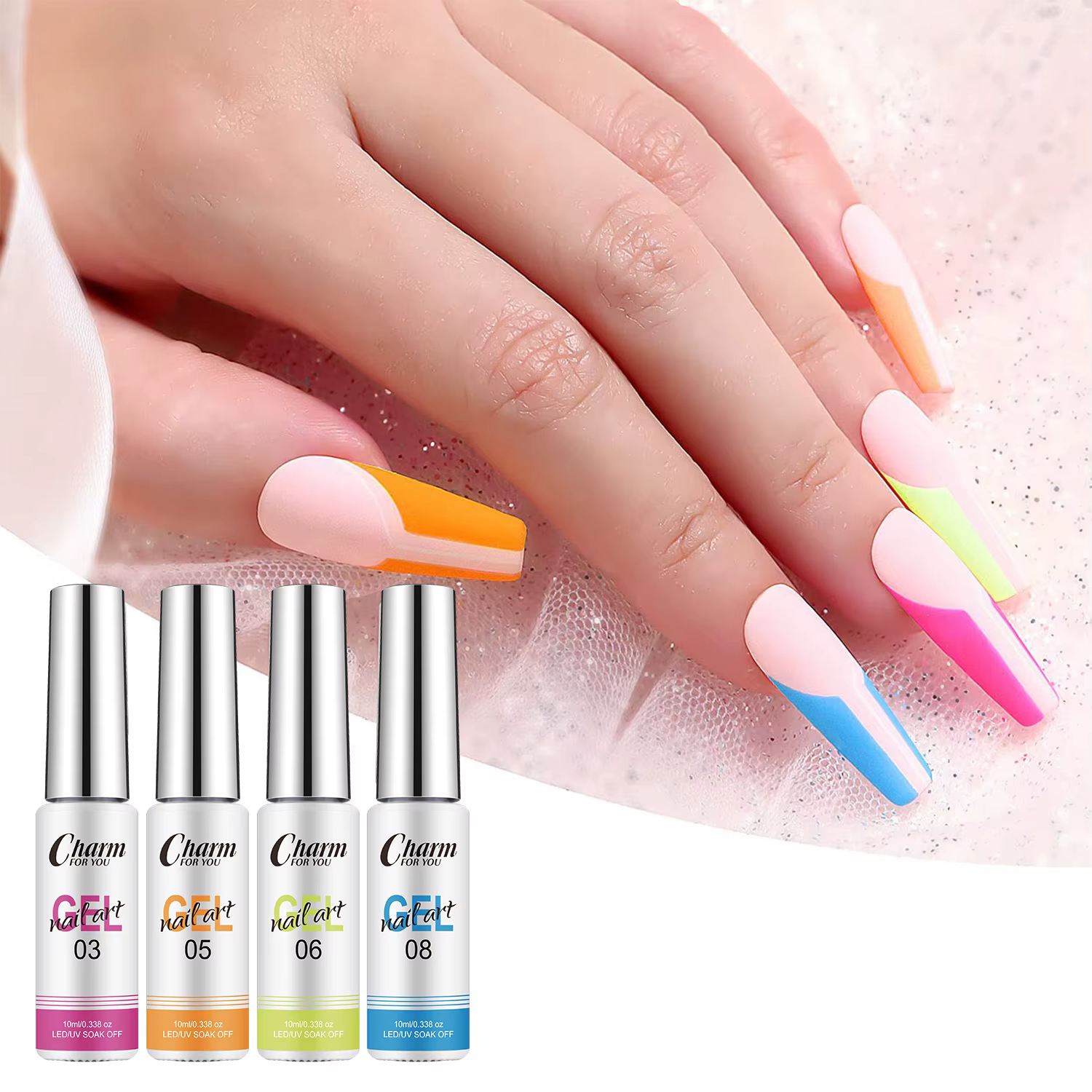Gel de revêtement d'art d'ongle