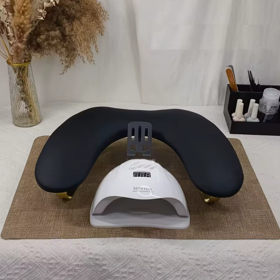 Support de téléphone professionnel et repose-bras spécial pour artistes ongulaires : repose-main en forme de U pour