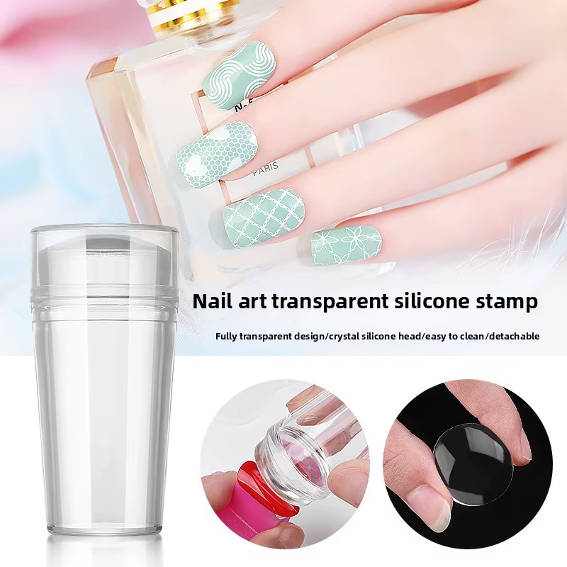 Tampon transparent pour nail art 2