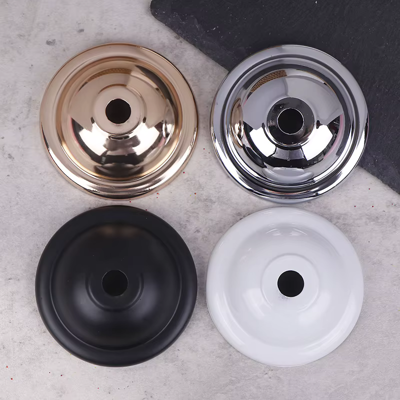 Pendentif DIY, plafond, table, applique décorative : 5 pièces de couverture de plafond convexe avec trou central de 10 mm.