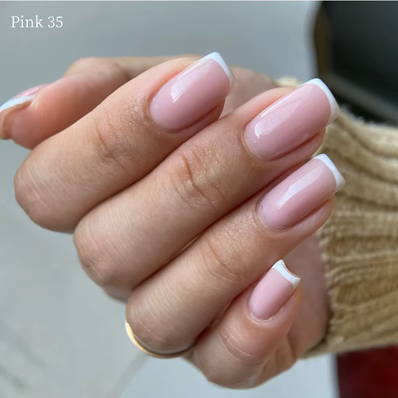 Gel de base en caoutchouc rose pour vernis à ongles