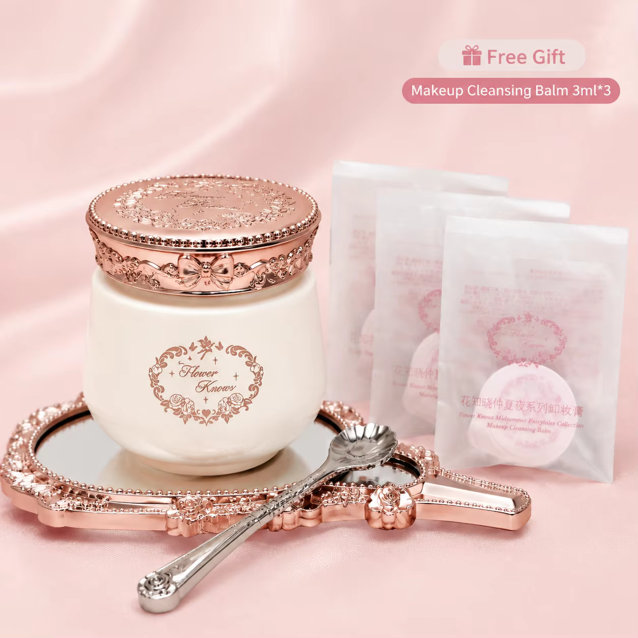 Flower Knows Midsummer Fairytales Baume Nettoyant Démaquillant Doux Nettoyant Visage Hydratant Nourrissant Réparateur De Barrière Cutanée Soin Beauté Style Royal