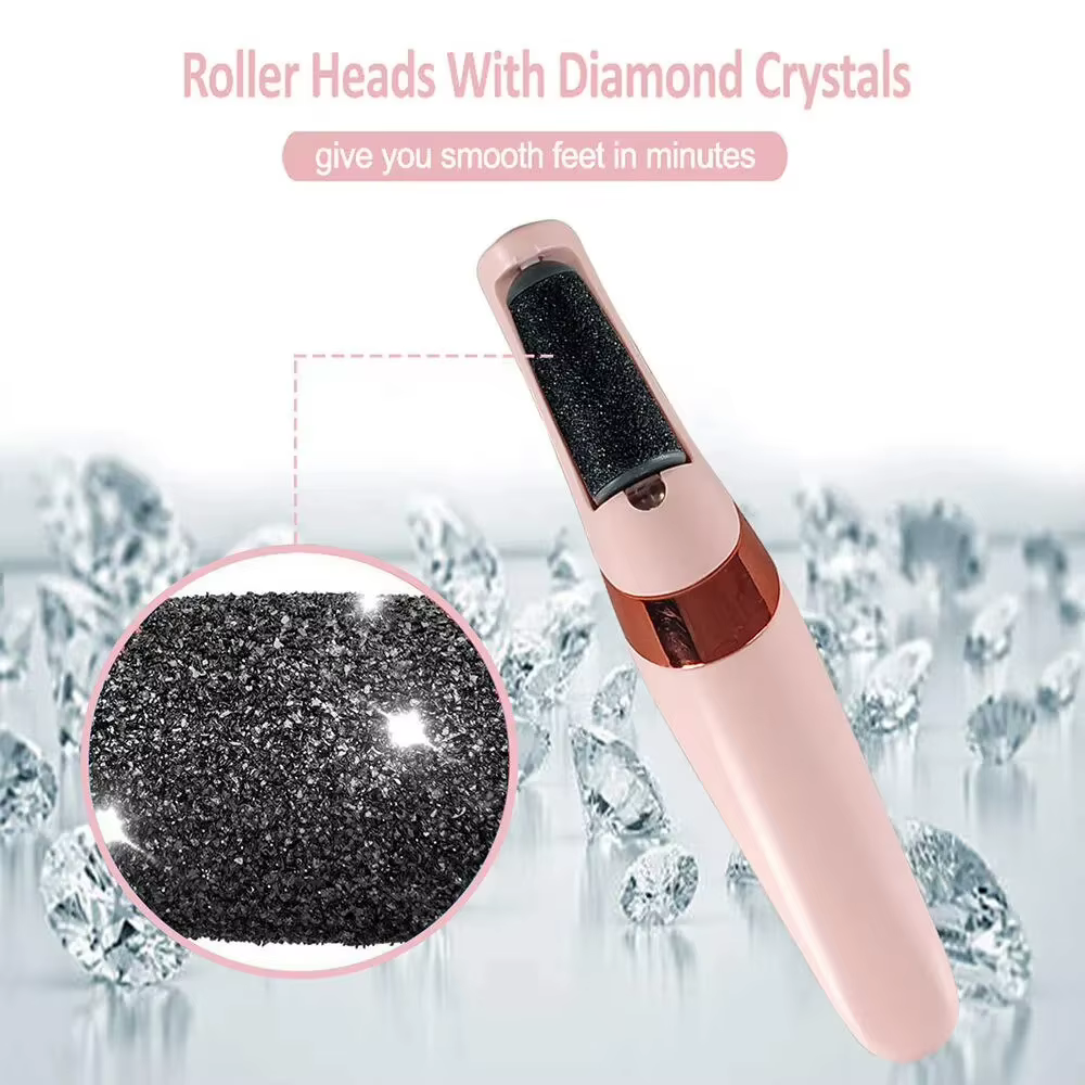 Lime à callus électrique rechargeable sans fil, lime à pieds pour éliminer la peau sèche et rugueuse des talons, pour femmes et hommes