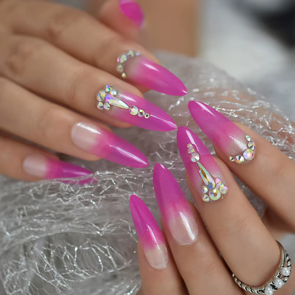 Faux bijoux ombrés extra longs N64.Easy Design