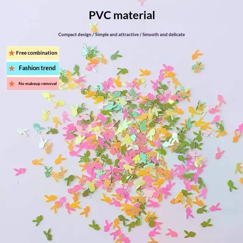 6 Grilles de Paillettes Étoiles Colorées en Forme d'Étoile à Cinq Branches
