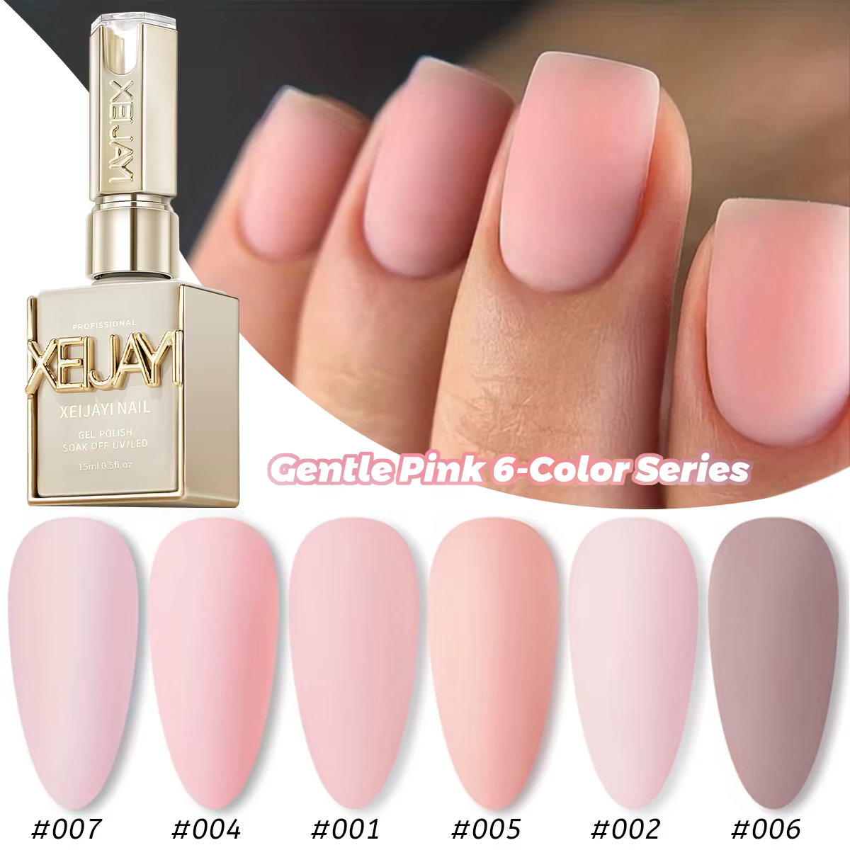 XEJAYI – vernis à ongles professionnel en gel de couleur unie