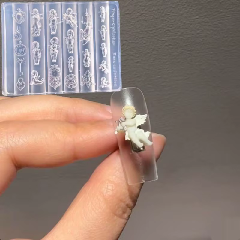 Moule à ongles 3D en Silicone