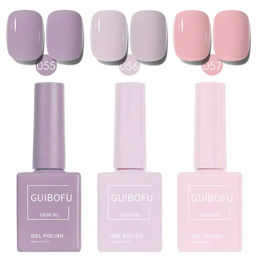 Lot de 3 vernis gel 15 ml