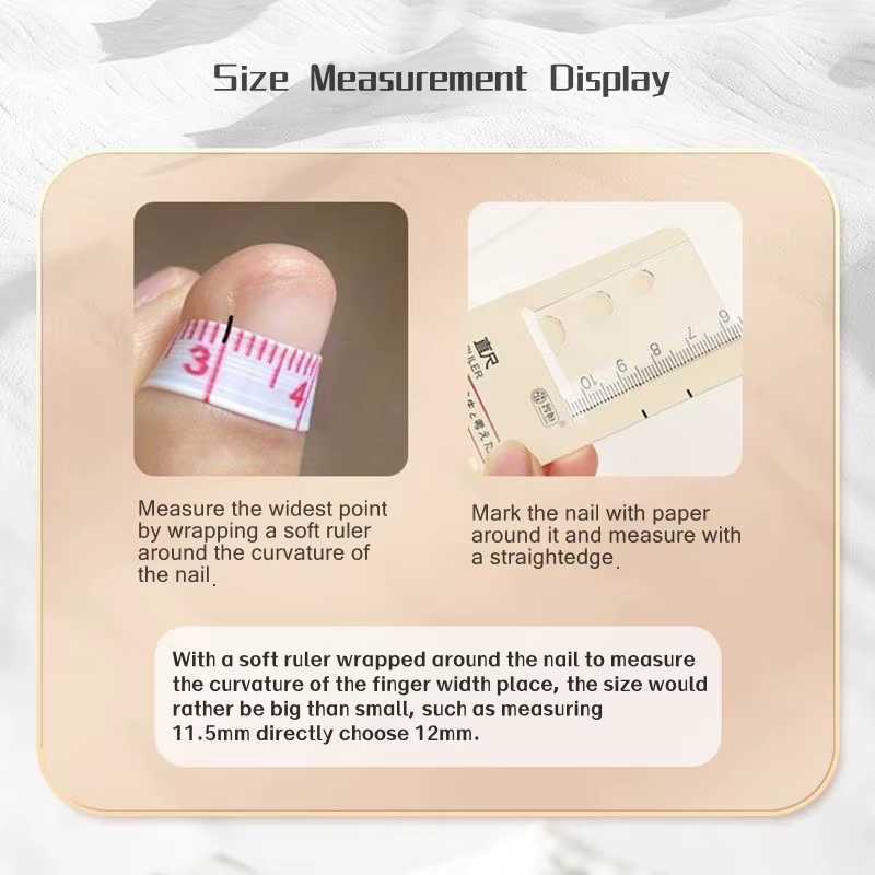 Faux Ongles Adhésifs et Réutilisables pour Femme