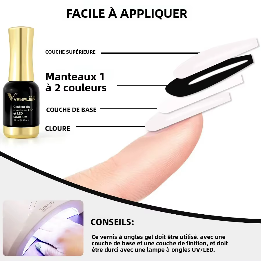 VENALISA vernis à ongles Hema TPO gratuit gelée Semi permanente couleur rose chair tremper UV LED