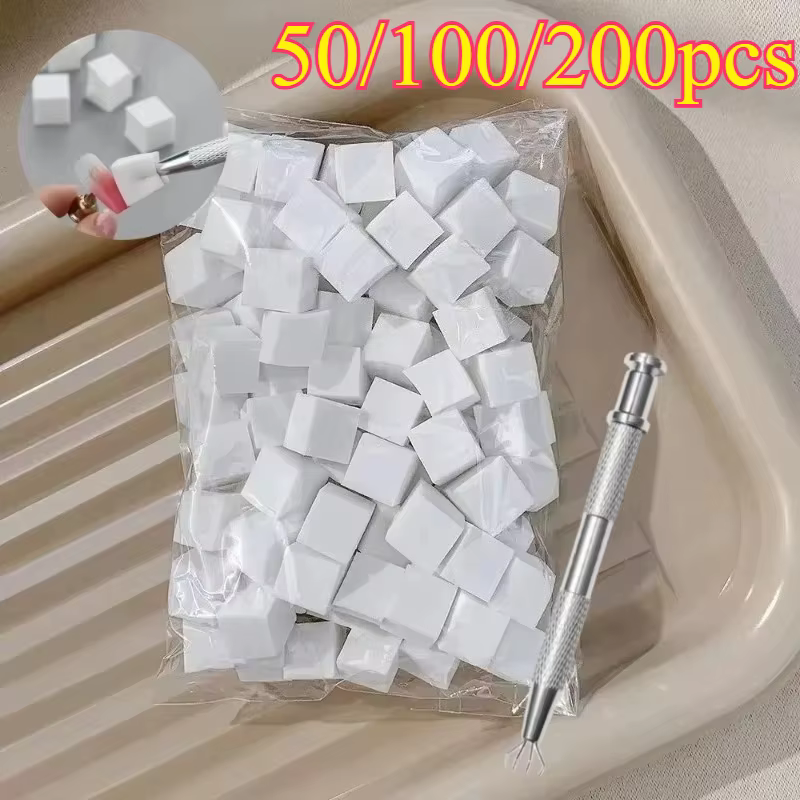 Kit d'accessoires de manucure : Éponge carrée pour nail art + Pinceaux dégradés pour ongles + Stylo applicateur de gel – Outils tout-en-un pour la création de designs d'ongles DIY