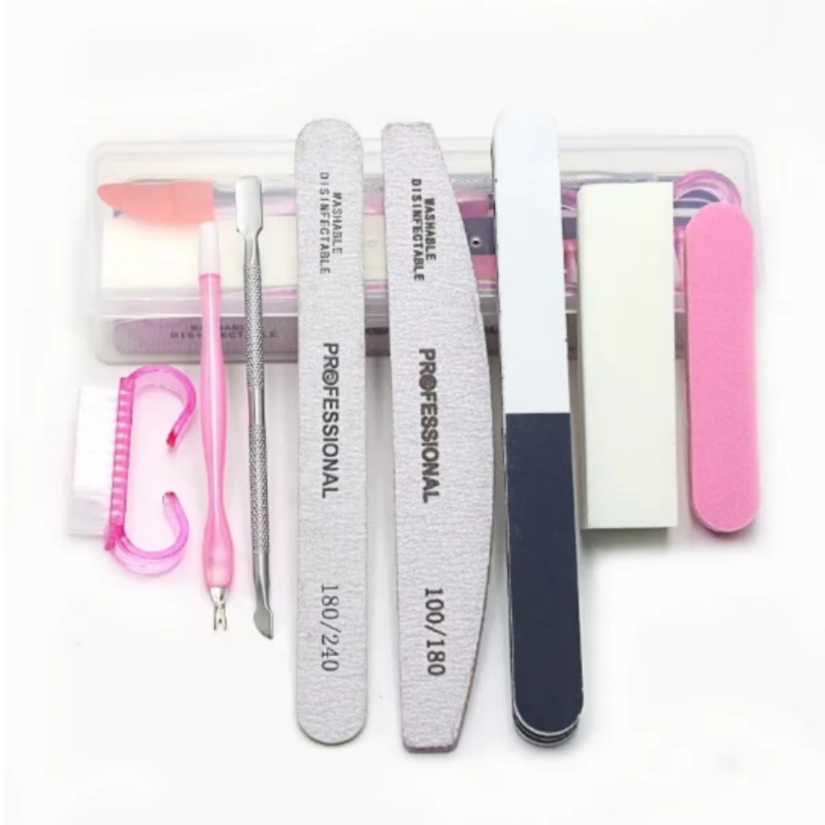 Kit de limes à ongles professionnelles pour manucure et pédicure