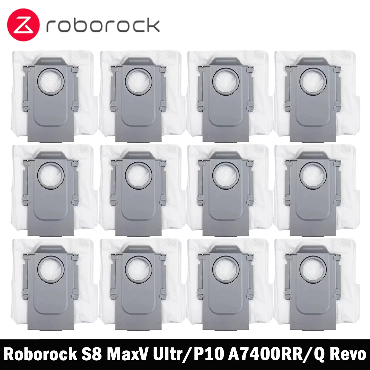 Roborock S8 MaxV Ultra / Q Revo / Q Revo MaxV / Q Revo S / Q Revo Pro / Qrevo Curv / Saros 10 accessoires de sacs à poussière pour aspirateur Robot