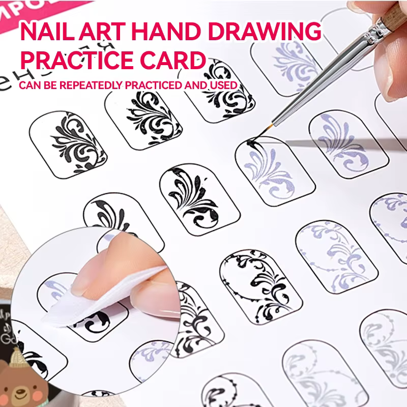 12/8/4 pièces Nail Art pratique papier modèle livre outil de manucure UV Gel vernis Guide dessin peinture