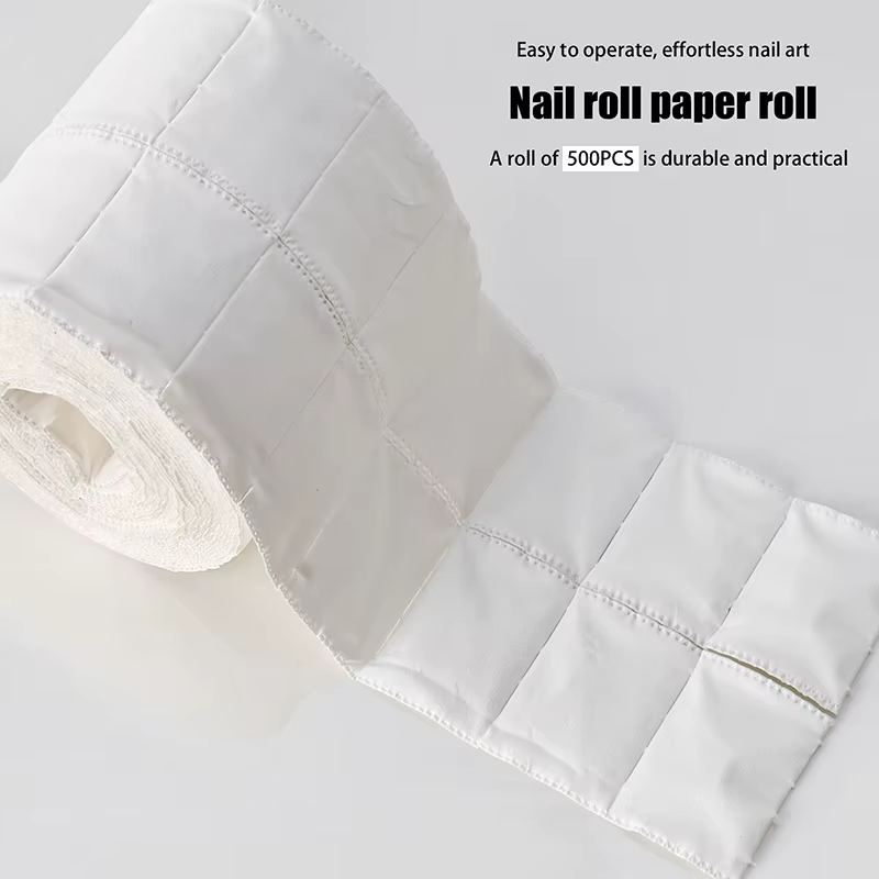 500 pièces/rouleau lingettes à ongles maquillage tremper Nail Art outil de manucure
