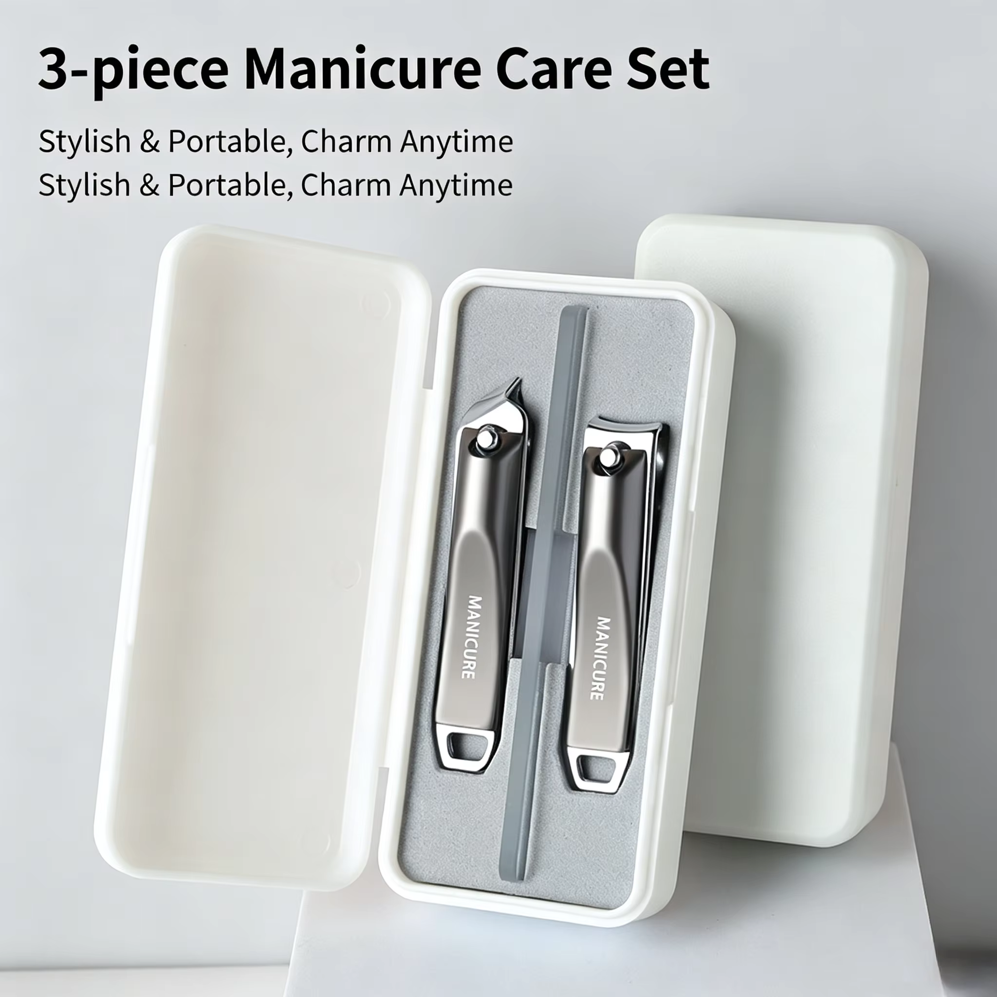 Un ensemble d'outils de manucure 3 pièces