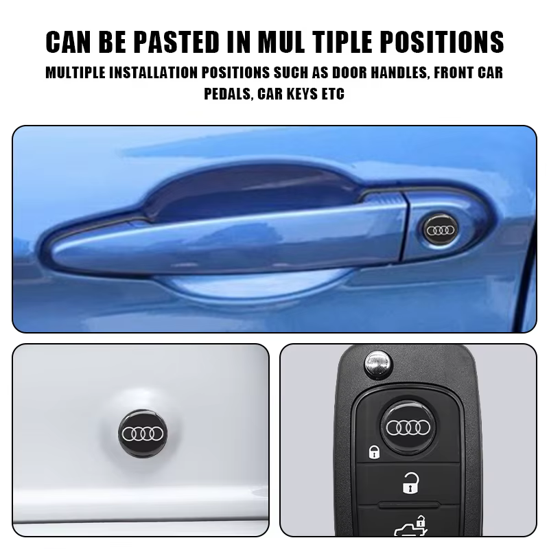 Autocollants anti-blocage pour serrure de porte de voiture Audi Q5 Q7 Q3 A3 A4 A6 A5 A1 A8 Q8 Q2 A7 Quattro TT S3 S4 QS5 RS6, accessoires