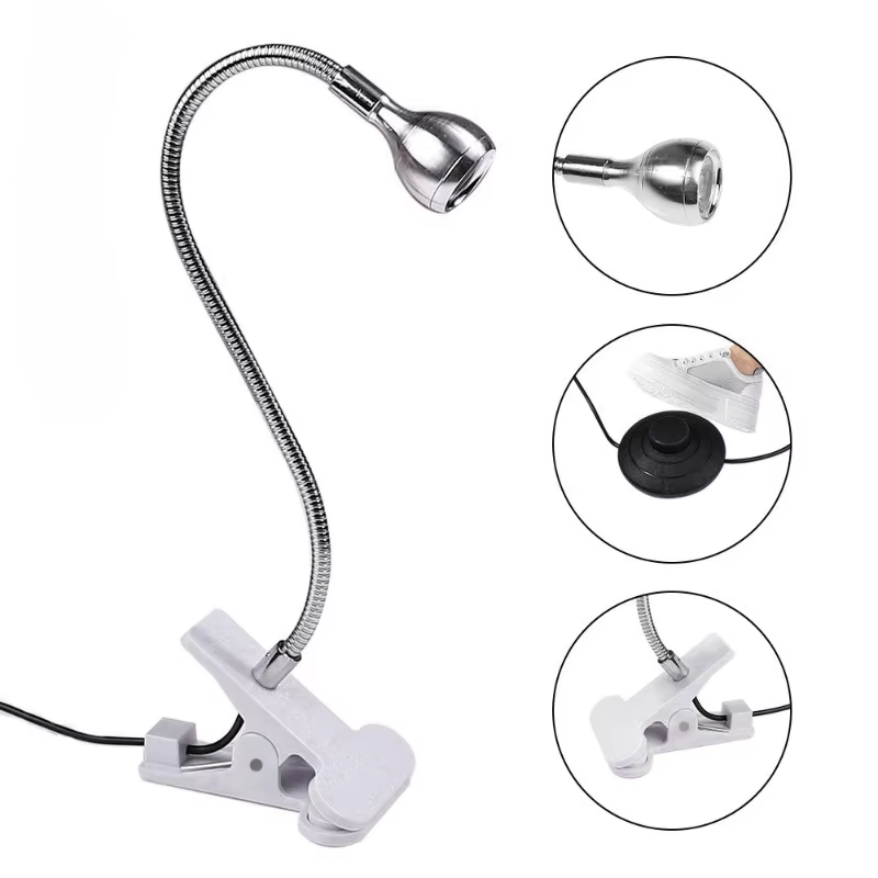 Nouveau 5w 4 couleurs pied-pé interrupteur lampe à ongles Construction spécial LED petite