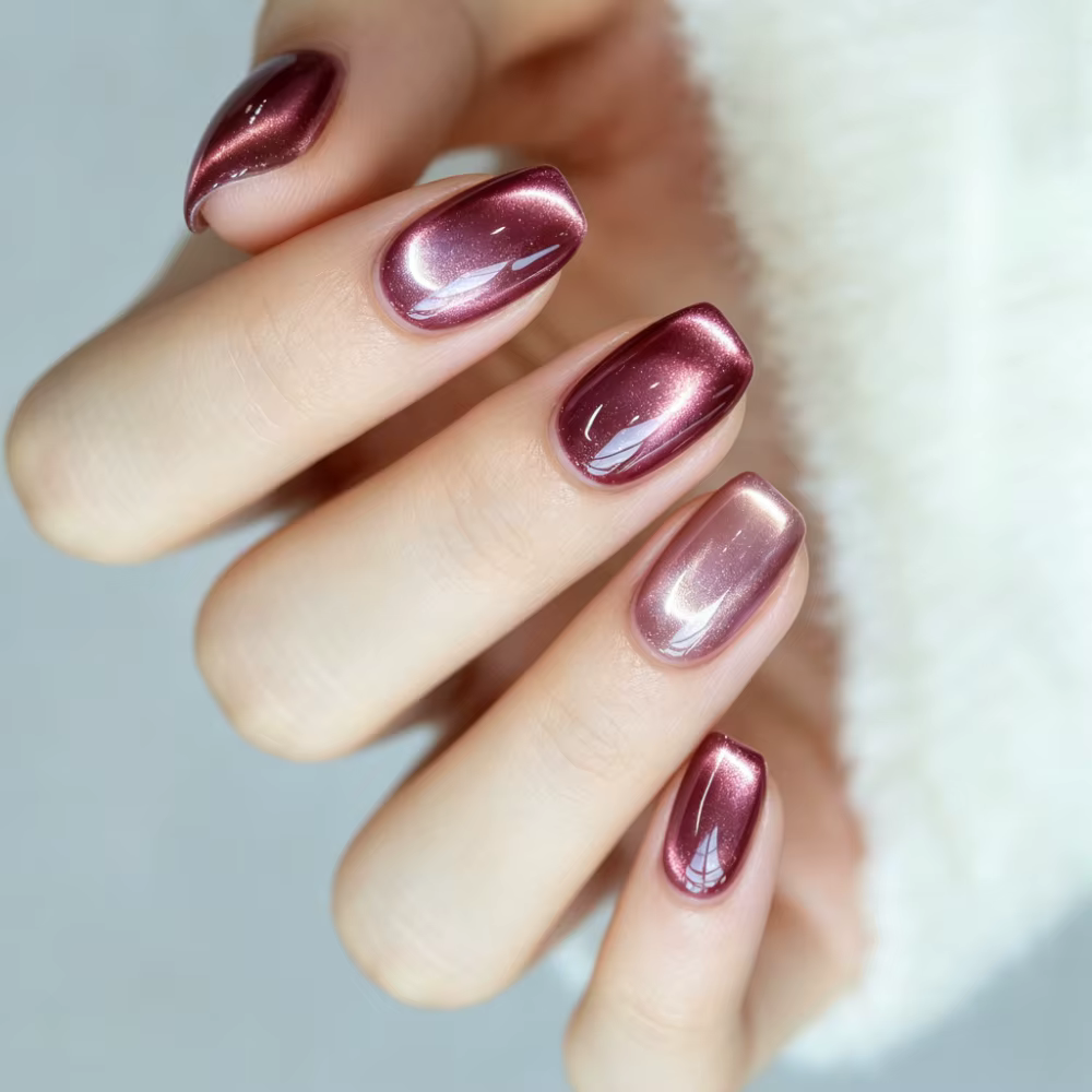 Gel magnétique laiteux effet soie dorée 10ml