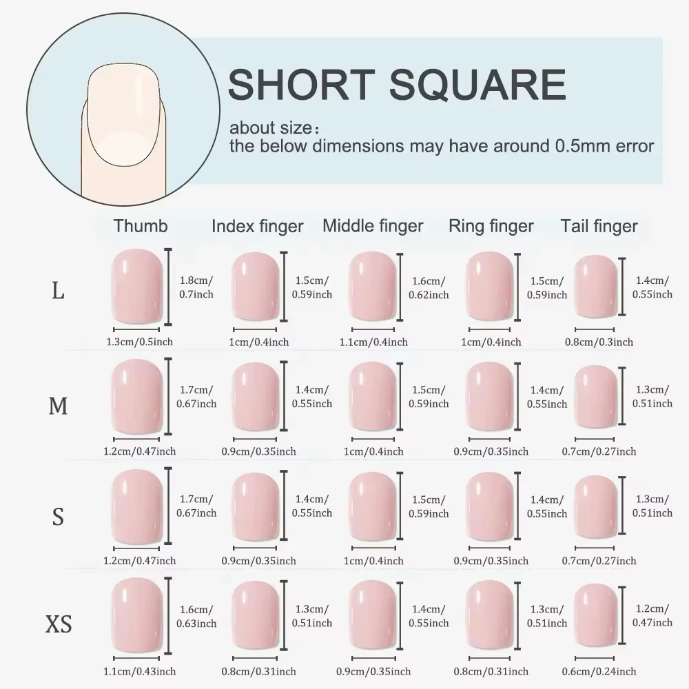 Faux ongles à pression faits à la main