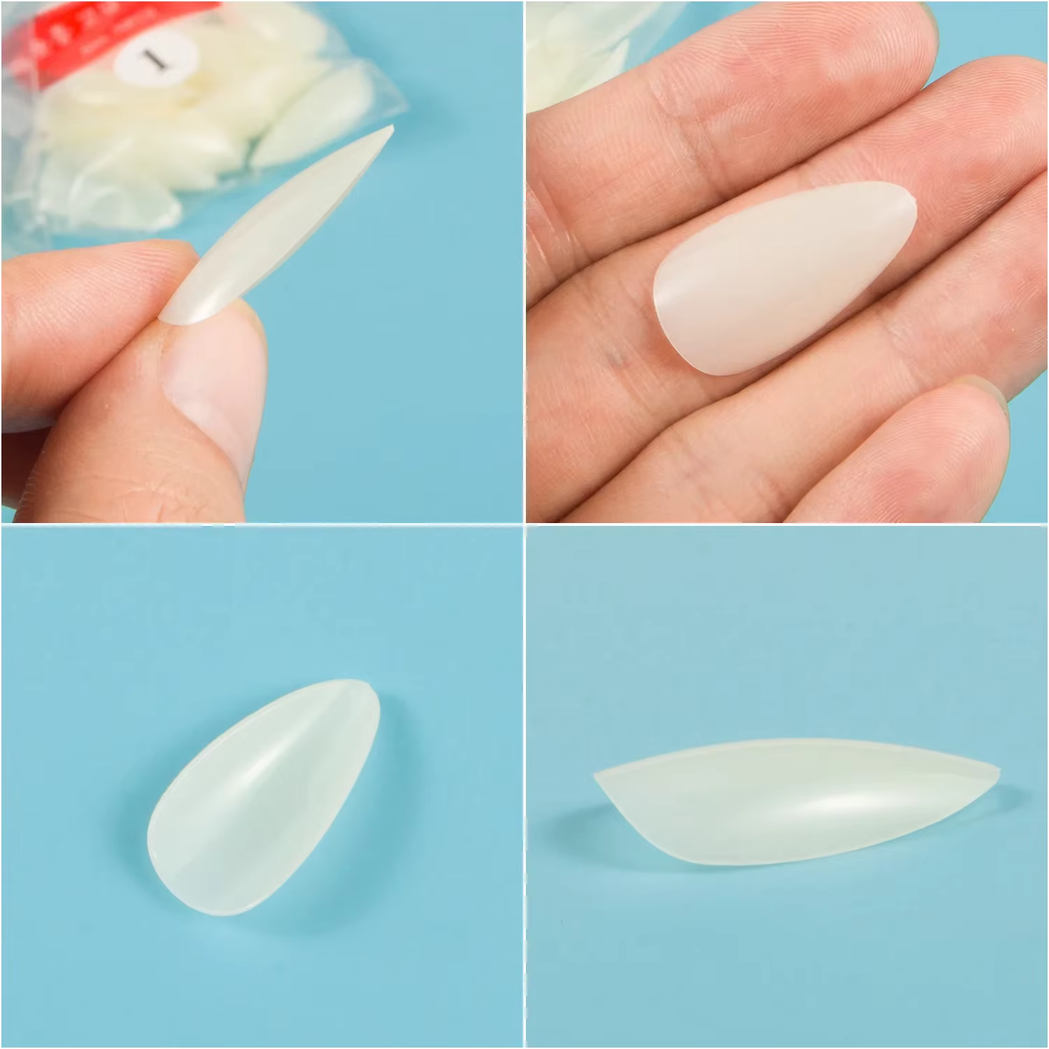 Amande 100 pièces de faux ongles