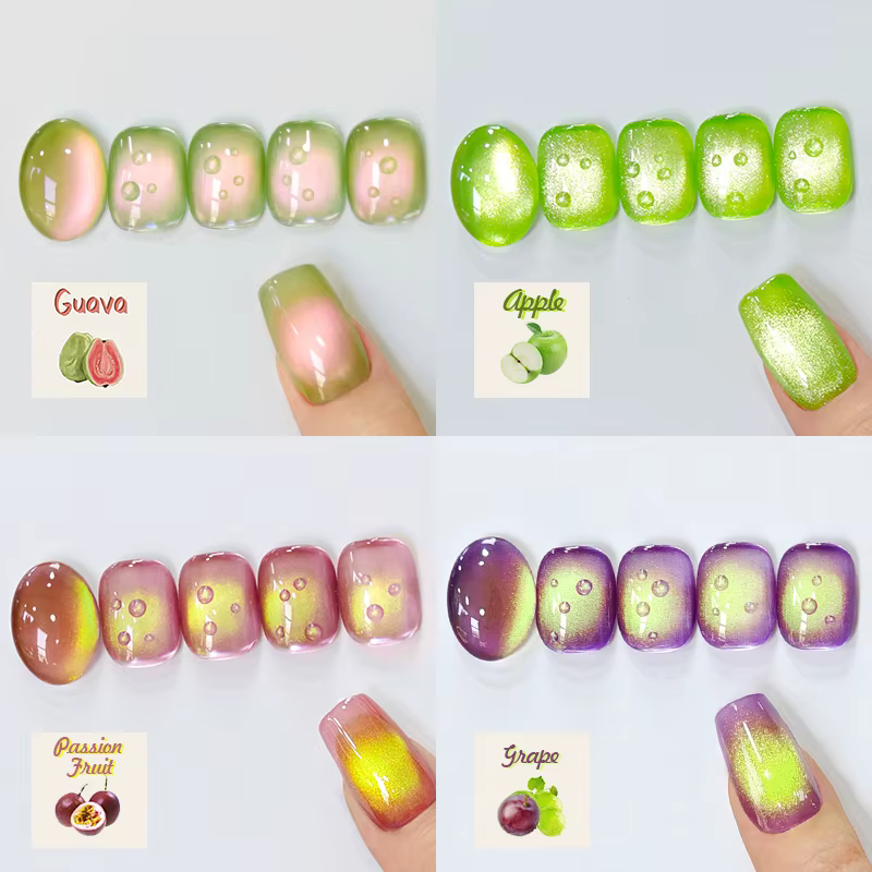 BORN PRETTY 10ml été fruits couleur Gel vernis à ongles goyave raisin violet miel piège chat magnétique