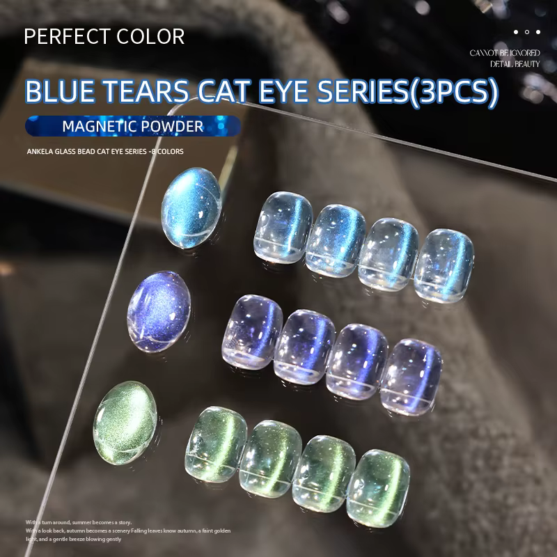 Vernis Gel Magnétique Effet Œil de Chat Bleu PERFECT COLOR Blue Tears