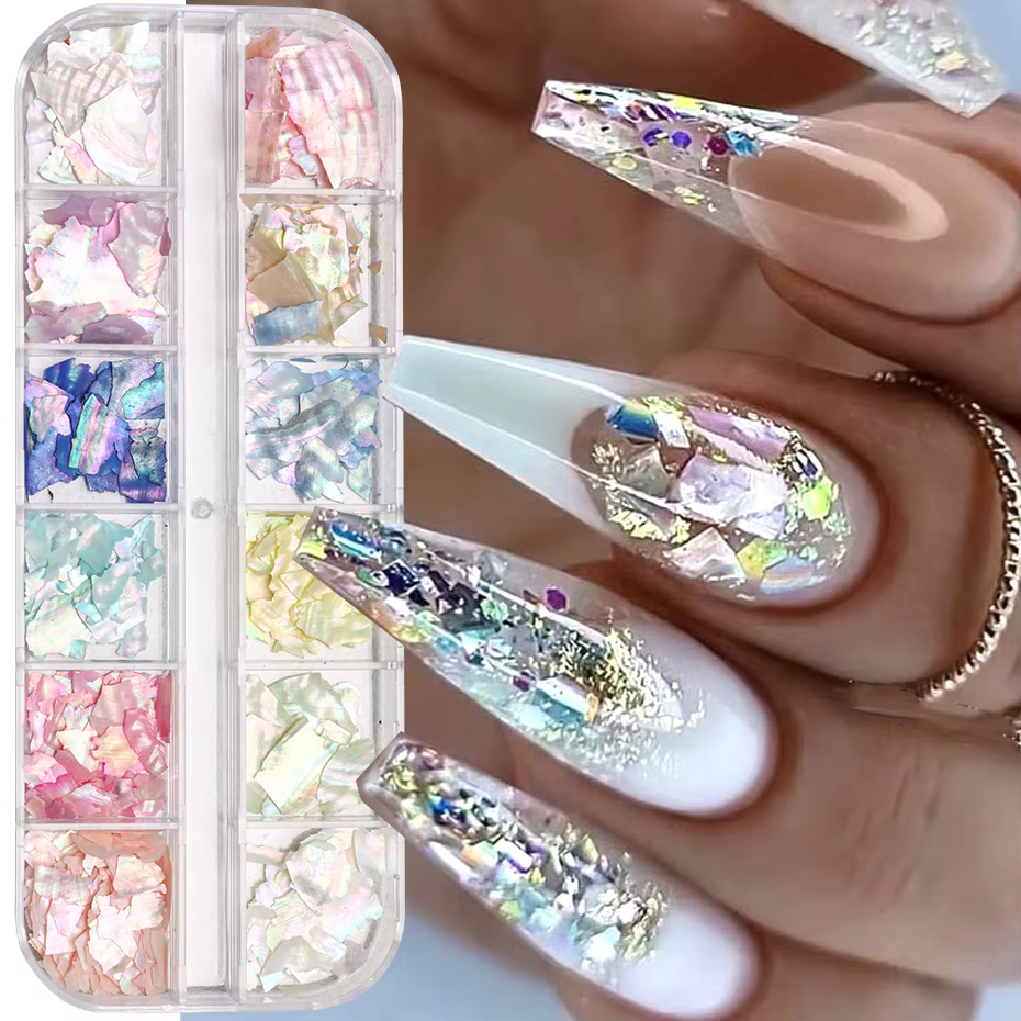 12 grilles de paillettes brillantes