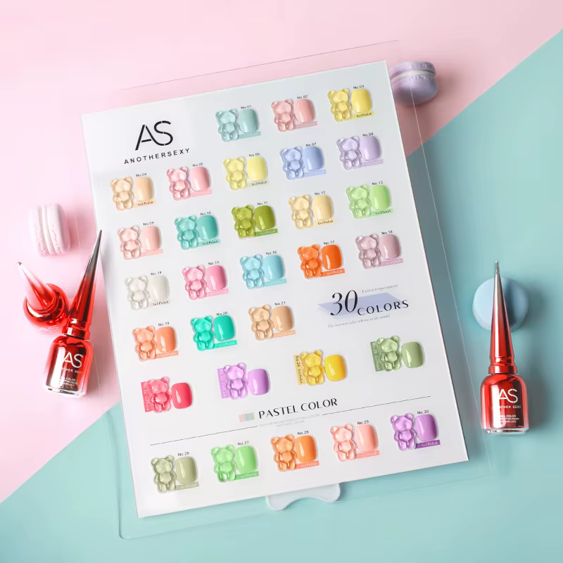 AS 15ml Macaron bonbons Gel vernis à ongles couleurs printemps été bleu violet Semi Permanent