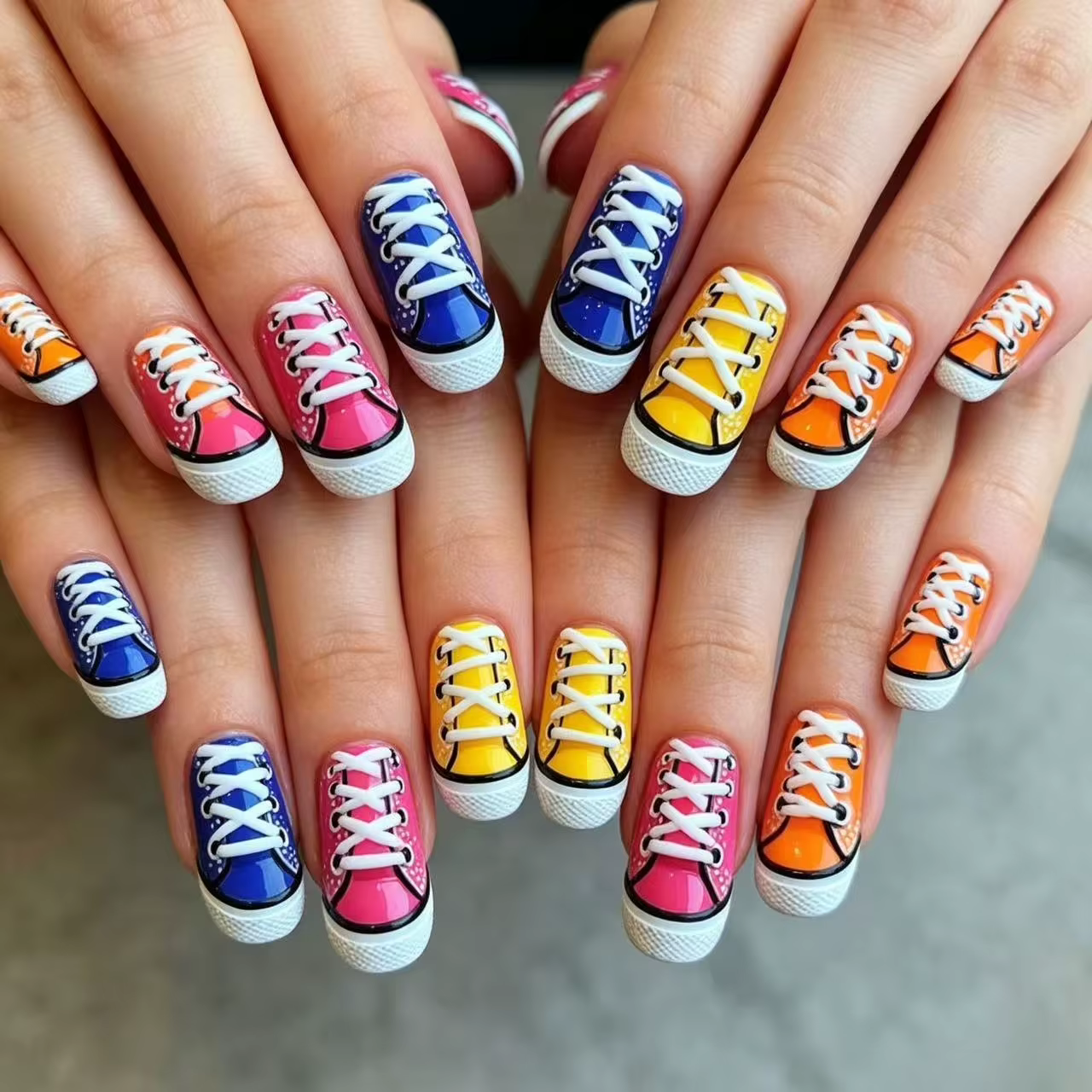 Faux ongles carrés moyens pour femmes
