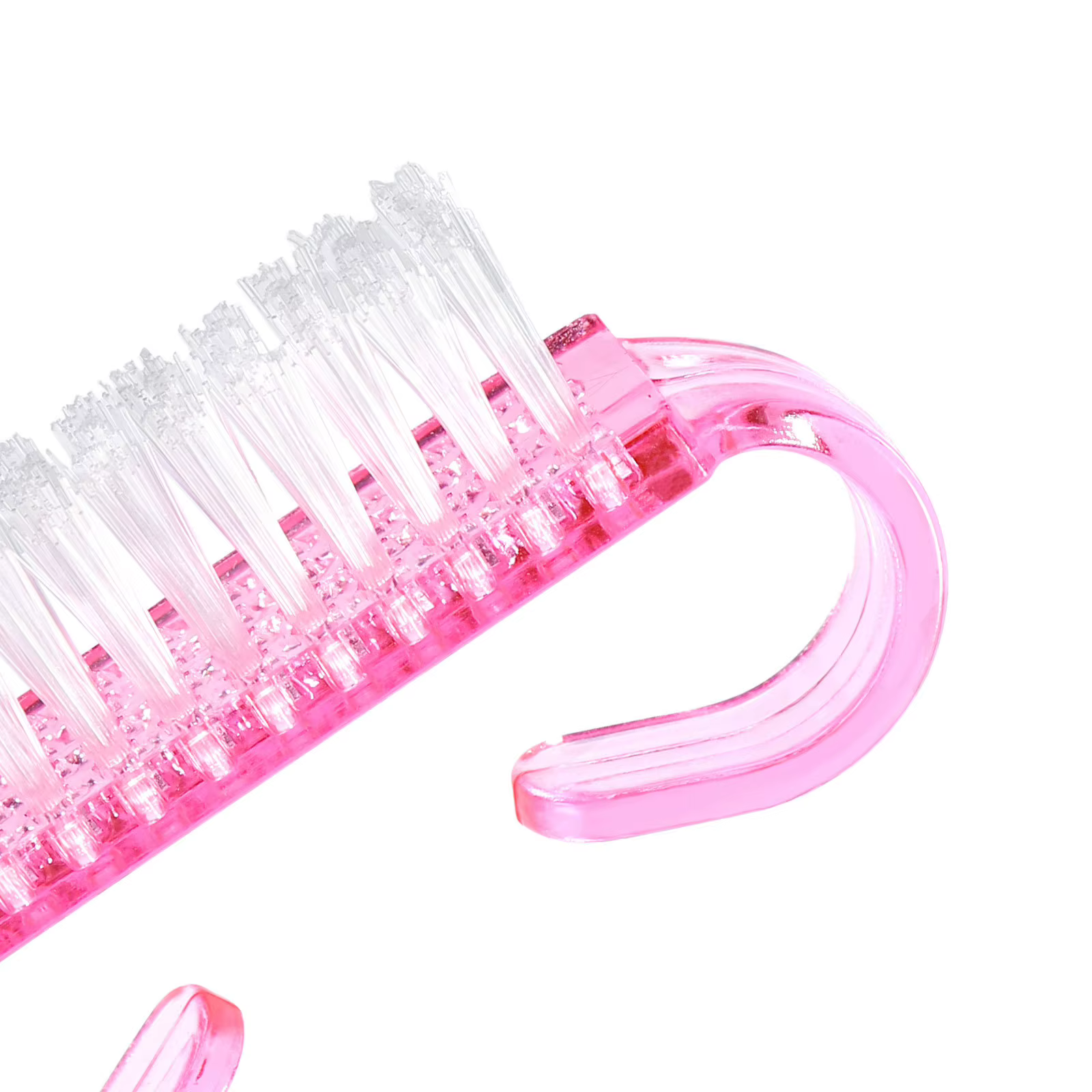 1/5/20 pièces brosse à ongles en acrylique couleur rose Nail Art manucure pédicure doux enlever la poussière en