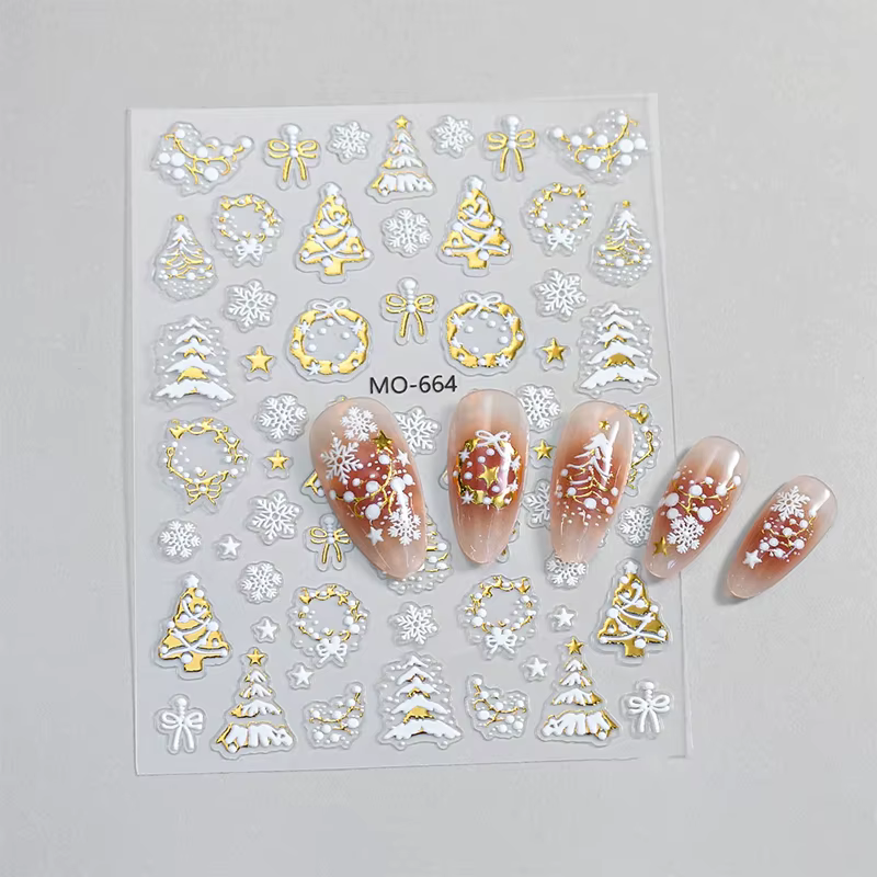 Autocollants de manucure en or pour Nail Art