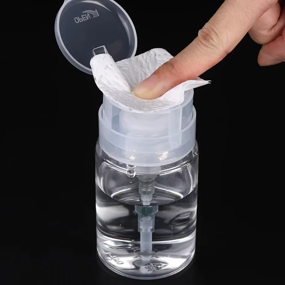 Bouteilles rechargeables de stockage d'ongles de 100 ml